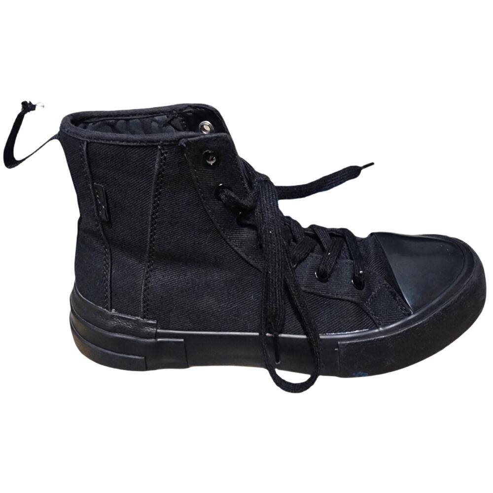 Levi's Elite Canvas High Top Shoes Cap Toe Women's Size 6 Black Excellent